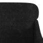 vidaXL Sillón de terciopelo negro 63x76x80 cm