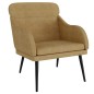 vidaXL Sillón de terciopelo marrón 63x76x80 cm vidaXL Sillón de terciopelo marrón 63x76x80 cm