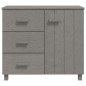 vidaXL Aparador HAMAR madera maciza de pino gris claro 90x40x80 cm vidaXL Aparador HAMAR madera maciza de pino gris claro 90x40x80 cm