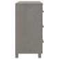 vidaXL Aparador HAMAR madera maciza de pino gris claro 90x40x80 cm vidaXL Aparador HAMAR madera maciza de pino gris claro 90x40x80 cm
