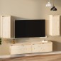 vidaXL Armario de pared 2 uds madera maciza de pino 30x30x80 cm vidaXL Armario de pared 2 uds madera maciza de pino 30x30x80 cm