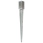 vidaXL Picas de tierra 6 uds acero galvanizado plateado 7x7x75 cm vidaXL Picas de tierra 6 uds acero galvanizado plateado 7x7x75 cm
