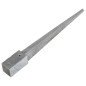 vidaXL Picas de tierra 6 uds acero galvanizado plateado 7x7x75 cm vidaXL Picas de tierra 6 uds acero galvanizado plateado 7x7x75 cm