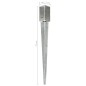 vidaXL Picas de tierra 6 uds acero galvanizado plateado 7x7x75 cm vidaXL Picas de tierra 6 uds acero galvanizado plateado 7x7x75 cm