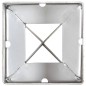 vidaXL Picas de tierra 6 unidades acero galvanizado plateado 9x9x75 cm