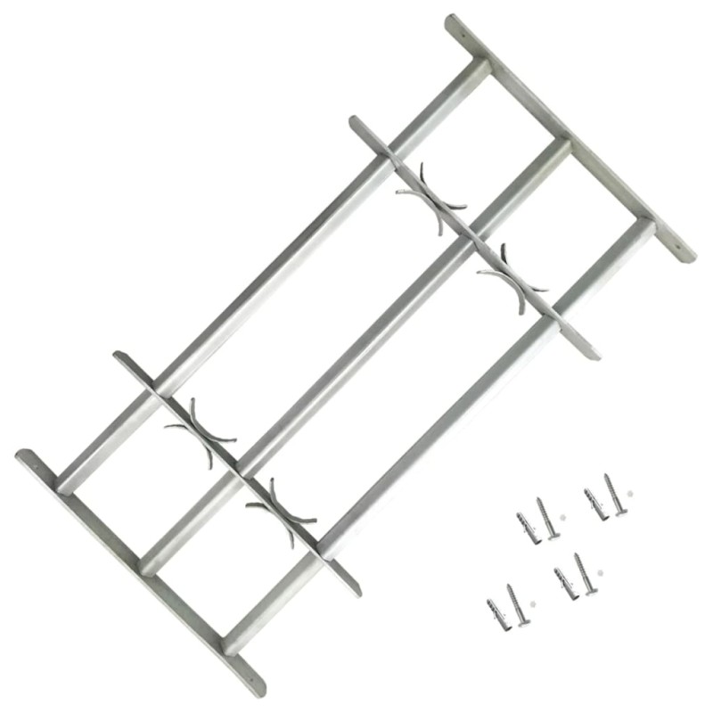vidaXL Reja de seguridad ajustable ventana con 3 barras 700-1050 mm vidaXL Reja de seguridad ajustable ventana con 3 barras 700-1050 mm
