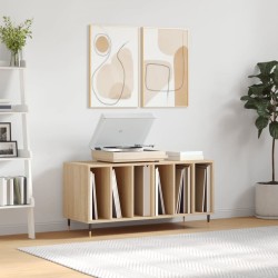 vidaXL Mueble discos madera contrachapada roble Sonoma 100x38x48 cm