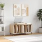 vidaXL Mueble discos madera contrachapada roble Sonoma 100x38x48 cm vidaXL Mueble discos madera contrachapada roble Sonoma 100x38x48 cm