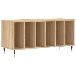 vidaXL Mueble discos madera contrachapada roble Sonoma 100x38x48 cm