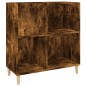 vidaXL Mueble discos madera contrachapada roble ahumado 84,5x38x89 cm vidaXL Mueble discos madera contrachapada roble ahumado 84,5x38x89 cm