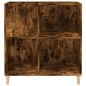 vidaXL Mueble discos madera contrachapada roble ahumado 84,5x38x89 cm vidaXL Mueble discos madera contrachapada roble ahumado 84,5x38x89 cm