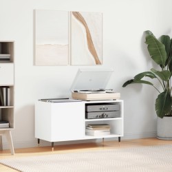 vidaXL Mueble para discos madera de ingeniería blanco 85x38x48 cm