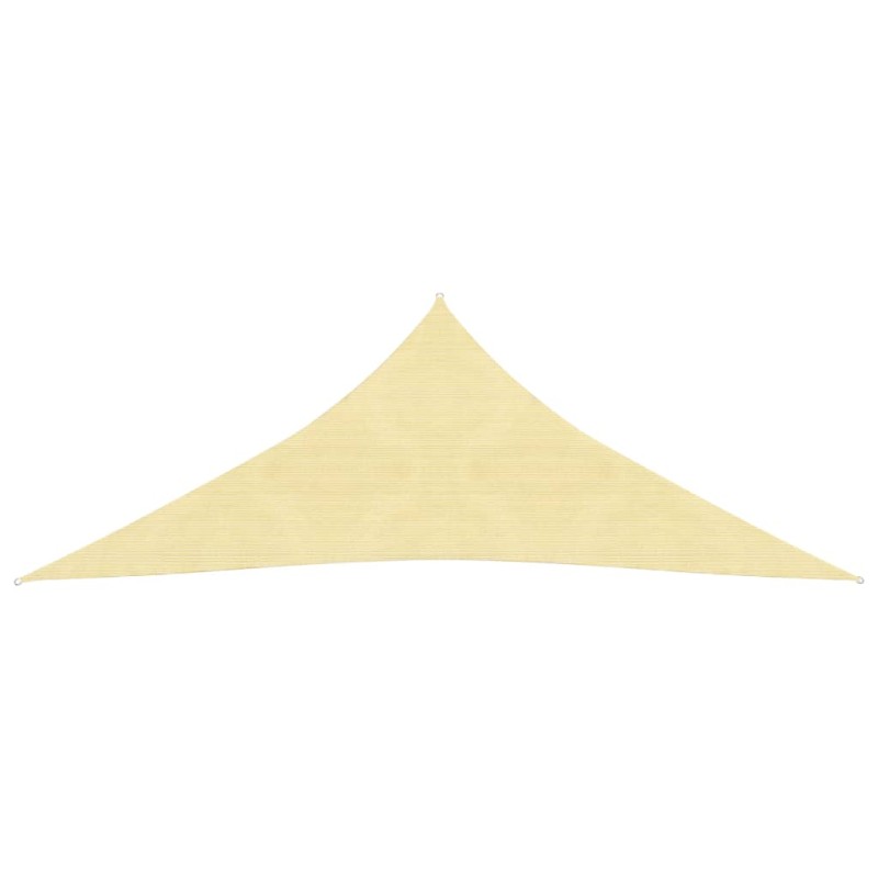 vidaXL Toldo de vela triangular HDPE 5x5x5 m m beige vidaXL Toldo de vela triangular HDPE 5x5x5 m m beige