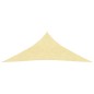 vidaXL Toldo de vela triangular HDPE 5x5x5 m m beige vidaXL Toldo de vela triangular HDPE 5x5x5 m m beige