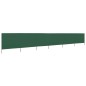vidaXL Paravientos de playa de 6 paneles tela verde 800x160 cm vidaXL Paravientos de playa de 6 paneles tela verde 800x160 cm