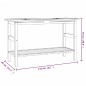 vidaXL Tocador de baño madera maciza de teca con lavabos mármol negro vidaXL Tocador de baño madera maciza de teca con lavabos mármol negro