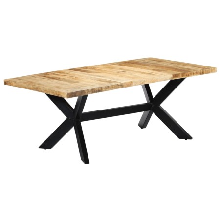 vidaXL Mesa de comedor de madera maciza de mango 200x100x75 cm 