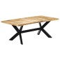 vidaXL Mesa de comedor de madera maciza de mango 200x100x75 cm vidaXL Mesa de comedor de madera maciza de mango 200x100x75 cm