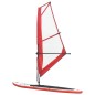 vidaXL Tabla de paddle surf inflable con vela roja y blanca vidaXL Tabla de paddle surf inflable con vela roja y blanca
