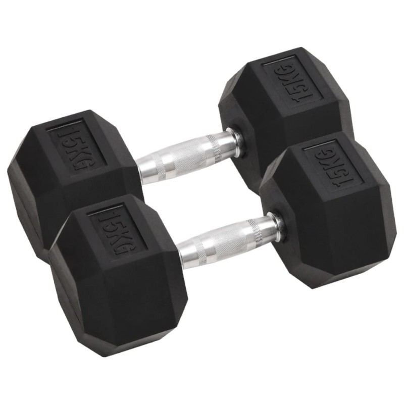vidaXL Mancuernas 2 unidades hierro fundido 30 kg vidaXL Mancuernas 2 unidades hierro fundido 30 kg
