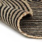 vidaXL Alfombra de yute tejida a mano diseño espiral negro 90 cm vidaXL Alfombra de yute tejida a mano diseño espiral negro 90 cm