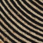 vidaXL Alfombra de yute tejida a mano diseño espiral negro 90 cm vidaXL Alfombra de yute tejida a mano diseño espiral negro 90 cm