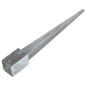 vidaXL Picas de tierra 2 uds acero galvanizado plateado 9x9x90 cm vidaXL Picas de tierra 2 uds acero galvanizado plateado 9x9x90 cm