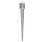 vidaXL Picas de tierra 2 uds acero galvanizado plateado 9x9x90 cm vidaXL Picas de tierra 2 uds acero galvanizado plateado 9x9x90 cm