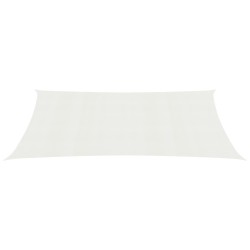 vidaXL Toldo de vela blanco HDPE 160 g/m² 2,5x5 m