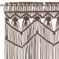vidaXL Cortina de macramé algodón gris taupé 140x240 cm vidaXL Cortina de macramé algodón gris taupé 140x240 cm