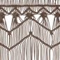 vidaXL Cortina de macramé algodón gris taupé 140x240 cm vidaXL Cortina de macramé algodón gris taupé 140x240 cm