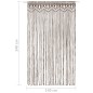 vidaXL Cortina de macramé algodón gris taupé 140x240 cm vidaXL Cortina de macramé algodón gris taupé 140x240 cm