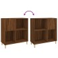vidaXL Mueble discos madera contrachapada roble marrón 84,5x38x89 cm vidaXL Mueble discos madera contrachapada roble marrón 84,5x38x89 cm