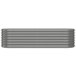 vidaXL Jardinera de acero con recubrimiento en polvo gris 152x40x36cm vidaXL Jardinera de acero con recubrimiento en polvo gris 152x40x36cm