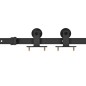vidaXL Puerta corredera con set herrajes vidrio ESG aluminio 76x205 cm vidaXL Puerta corredera con set herrajes vidrio ESG aluminio 76x205 cm