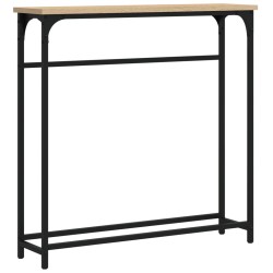 vidaXL Mesa consola madera de ingeniería roble Sonoma 75x19,5x75 cm