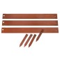 Nature Borde de jardín 3 uds acero corten 91,4x10,2 cm Nature Borde de jardín 3 uds acero corten 91,4x10,2 cm