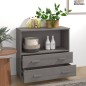 vidaXL Aparador HAMAR madera maciza de pino gris claro 85x35x80 cm vidaXL Aparador HAMAR madera maciza de pino gris claro 85x35x80 cm