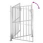 vidaXL Puerta de jardín de acero inoxidable 100x150 cm vidaXL Puerta de jardín de acero inoxidable 100x150 cm