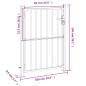 vidaXL Puerta de jardín de acero inoxidable 100x150 cm vidaXL Puerta de jardín de acero inoxidable 100x150 cm