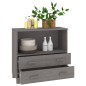 vidaXL Aparador HAMAR madera maciza de pino gris claro 85x35x80 cm vidaXL Aparador HAMAR madera maciza de pino gris claro 85x35x80 cm