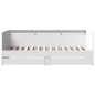 vidaXL Tumbona con cajones madera de ingeniería blanco 100x200 cm vidaXL Tumbona con cajones madera de ingeniería blanco 100x200 cm