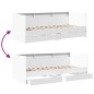 vidaXL Tumbona con cajones madera de ingeniería blanco 100x200 cm vidaXL Tumbona con cajones madera de ingeniería blanco 100x200 cm