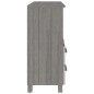 vidaXL Aparador HAMAR madera maciza de pino gris claro 85x35x80 cm vidaXL Aparador HAMAR madera maciza de pino gris claro 85x35x80 cm