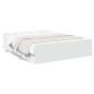 vidaXL Estructura cama con cajones madera ingeniería blanca 150x200 cm