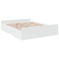 vidaXL Estructura cama con cajones madera ingeniería blanca 150x200 cm