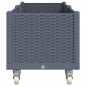 vidaXL Jardinera con ruedas PP gris 160x50x54 cm vidaXL Jardinera con ruedas PP gris 160x50x54 cm