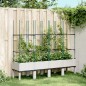 vidaXL Jardinera con enrejado PP blanco 160x40x142,5 cm vidaXL Jardinera con enrejado PP blanco 160x40x142,5 cm