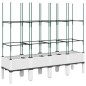 vidaXL Jardinera con enrejado PP blanco 160x40x142,5 cm vidaXL Jardinera con enrejado PP blanco 160x40x142,5 cm