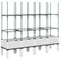 vidaXL Jardinera con enrejado PP blanco 160x40x142,5 cm vidaXL Jardinera con enrejado PP blanco 160x40x142,5 cm